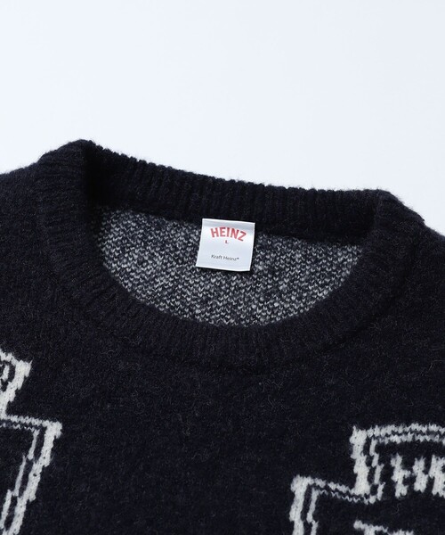 FREAK'S STORE（フリークスストア）の「FREAK'S STORE/フリークスストア HEINZ マルチロゴニット（ニット/セーター・メンズ・ブラック/ネイビー・MEDIUM/LARGE）」の11枚目の写真