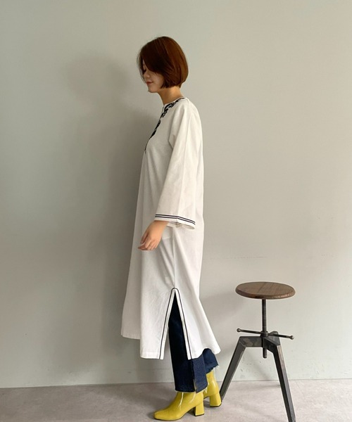 CIAOPANIC(チャオパニック)の「【CPC SCAMP】マラケッシュコード刺繍ワンピース(ワンピース・レディース・ブルー/アイボリー・FREE)」の17枚目の写真