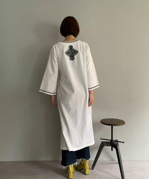 CIAOPANIC(チャオパニック)の「【CPC SCAMP】マラケッシュコード刺繍ワンピース(ワンピース・レディース・ブルー/アイボリー・FREE)」の18枚目の写真