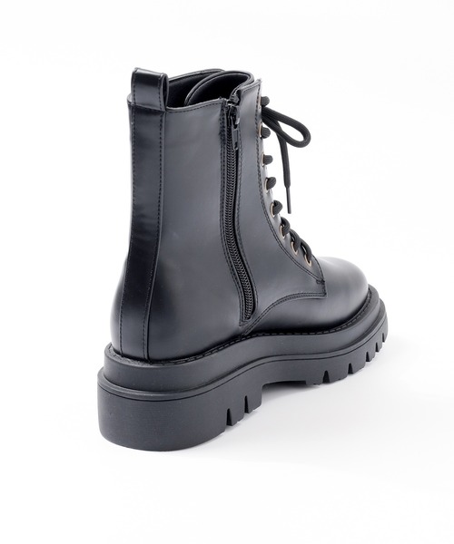 Honeys（ハニーズ）の「厚底レースアップブーツ（ブーツ・レディース・ブラック/ブラック系その他・S/M/L/LL）」の19枚目の写真