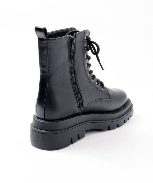 Honeys（ハニーズ）の「厚底レースアップブーツ（ブーツ・レディース・ブラック/ブラック系その他・S/M/L/LL）」の22枚目の写真