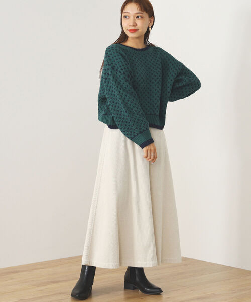 BEAMS HEART / ドット ジャカード ニット（ニット/セーター）｜BEAMS HEART（ビームスハート）