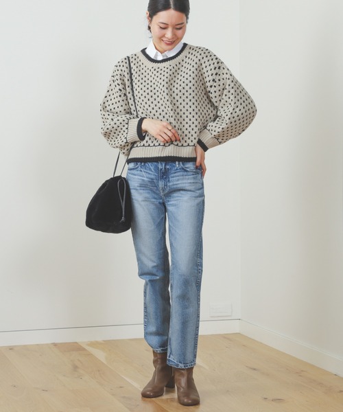 BEAMS HEART / ドット ジャカード ニット（ニット/セーター）｜BEAMS HEART（ビームスハート）