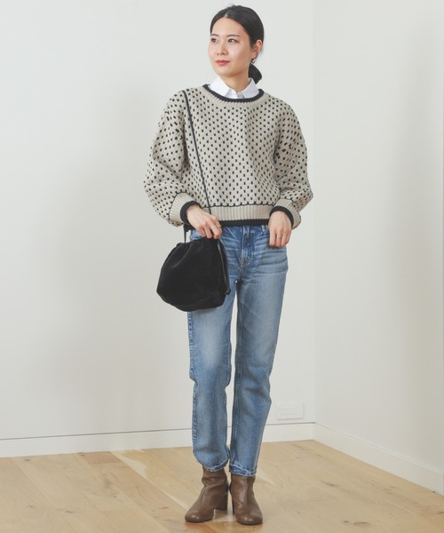 BEAMS HEART / ドット ジャカード ニット（ニット/セーター）｜BEAMS HEART（ビームスハート）