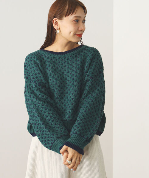 BEAMS HEART / ドット ジャカード ニット（ニット/セーター）｜BEAMS HEART（ビームスハート）