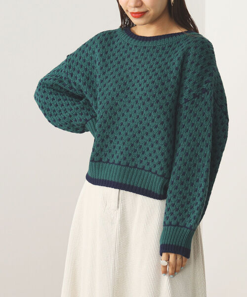 BEAMS HEART / ドット ジャカード ニット（ニット/セーター）｜BEAMS HEART（ビームスハート）