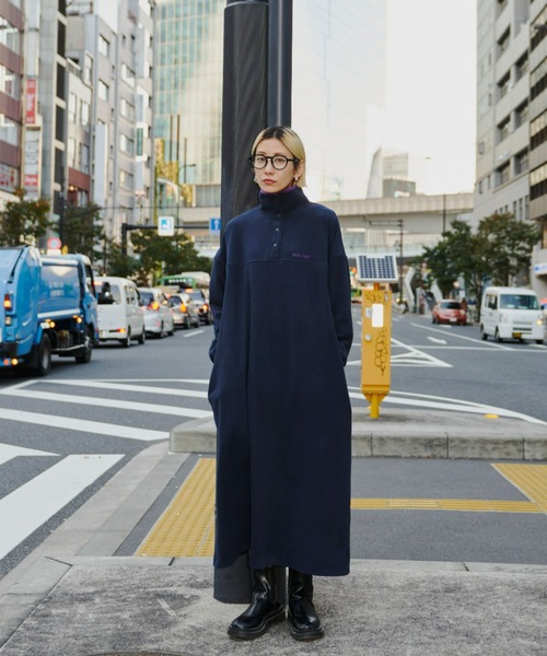 Auntie Rosa Holiday（アンティローザホリデー）の「【新色追加！】フリーススタンドプルオーバーワンピース（ワンピース・レディース・アイボリー/ネイビー/チャコールグレー・FREE）」の16枚目の写真