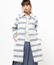CIAOPANIC | 【Ciaopanic】　ツイル太ボーダーステンカラーコート(その他アウター)