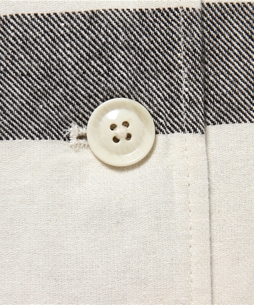 CIAOPANIC（チャオパニック）の「【Ciaopanic】　ツイル太ボーダーステンカラーコート（その他アウター・レディース・ブルー/ブラック・FREE）」の9枚目の写真