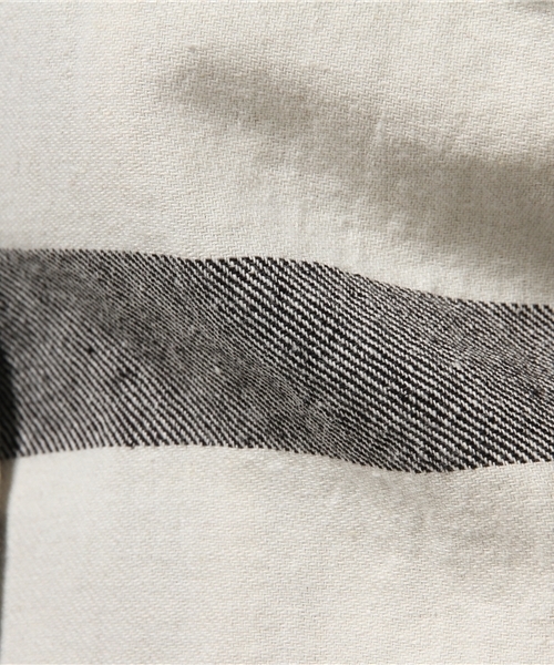 CIAOPANIC（チャオパニック）の「【Ciaopanic】　ツイル太ボーダーステンカラーコート（その他アウター・レディース・ブルー/ブラック・FREE）」の11枚目の写真