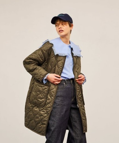 THE SHINZONE（ザ　シンゾーン）の「THE SHINZONE FRILL SAILOR COLLAR BL 22AMSBL02（シャツ/ブラウス・レディース・ホワイト/ブルー・34）」の5枚目の写真