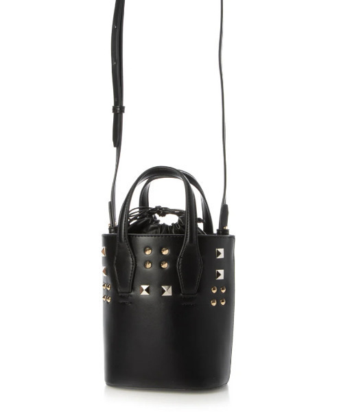 kakatoo（カカトゥ）の「カカトゥ kakatoo / ミックススタッズバケツ型2wayトート（ショルダーバッグ・レディース・アイボリー/ブラック/ラベンダー・FREE）」の12枚目の写真