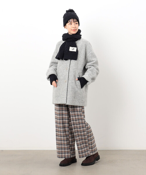 ONIGIRI(オニギリ)の「チェックワイドパンツ(その他パンツ・レディース・ネイビー/ブラウン・SMALL/MEDIUM/LARGE)」の17枚目の写真