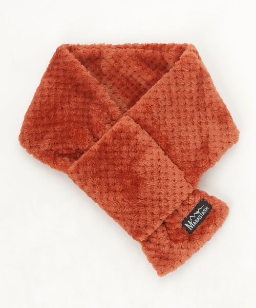 MANASTASH（マナスタッシュ）の「MANASTASH/マナスタッシュ　THERMAL FLEECE MUFFLER サーマルフリースマフラー（マフラー・メンズ・その他9/ブラック/ベージュ・F）」の3枚目の写真