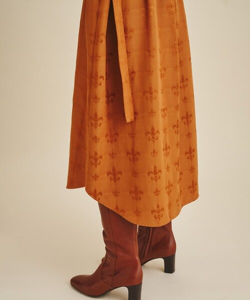 セール】グログランジャガードシャツドレス（シャツワンピース