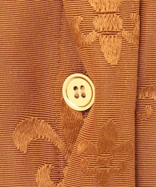 美品✨グレースクラス　グログランジャガードドレス　２３AW シャツワンピース セール】グログランジャガードシャツドレス（シャツワンピース