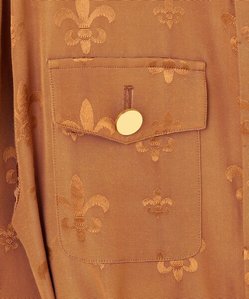 セール】グログランジャガードシャツドレス（シャツワンピース