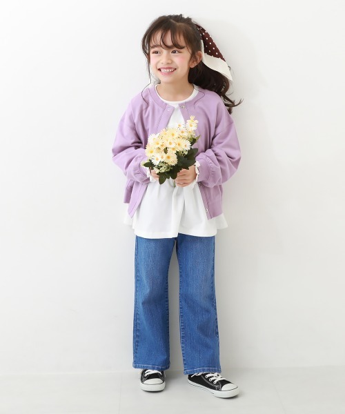 devirock(デビロック)の「楽デニムセミフレアパンツ(デニムパンツ・キッズ・ワンウォッシュ/サックスブルー/ネイビー・100cm/110cm/120cm/130cm/140cm/150cm/160cm)」の6枚目の写真