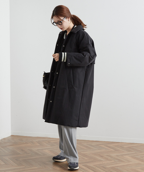 FRAMeWORK(フレームワーク)の「【HARDIN KNITWEAR*FRAMeWORK別注】stadium jumper(カーディガン/ボレロ・レディース・ブラック/ネイビー・FREE)」の8枚目の写真