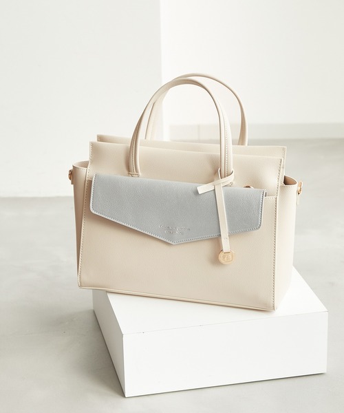 ROPE' PICNIC(ロペピクニック)の「マルチウェイカンガルートート&クラッチショルダーバッグ(ショルダーバッグ・レディース・ブラック/キナリ・FREE)」の1枚目の写真