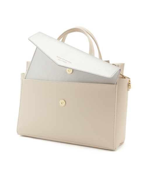 ROPE' PICNIC(ロペピクニック)の「マルチウェイカンガルートート&クラッチショルダーバッグ(ショルダーバッグ・レディース・ブラック/キナリ・FREE)」の6枚目の写真