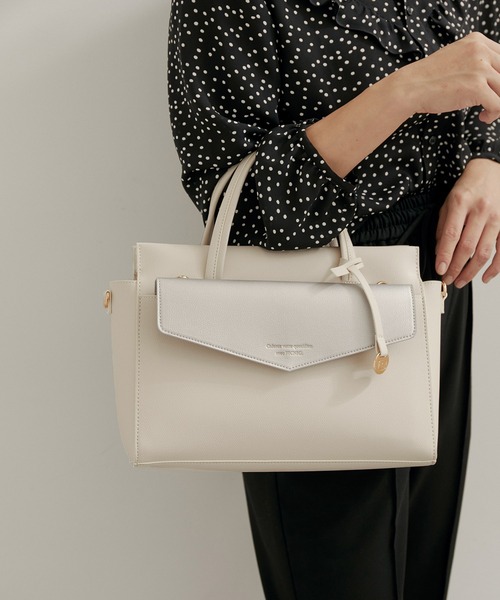 ROPE' PICNIC(ロペピクニック)の「マルチウェイカンガルートート&クラッチショルダーバッグ(ショルダーバッグ・レディース・ブラック/キナリ・FREE)」の19枚目の写真