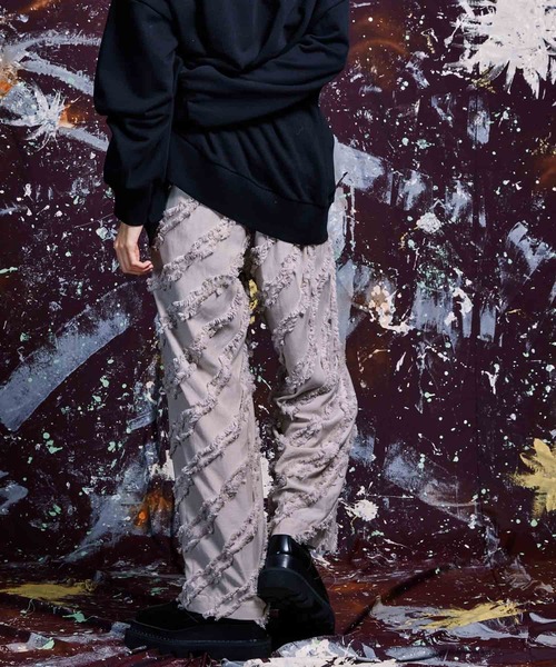 期間限定値下げ メゾンスペシャル ダマスクジャガードワンタックワイドパンツ MAISON SPECIAL（メゾンスペシャル）の「《ユニセックスアイテム