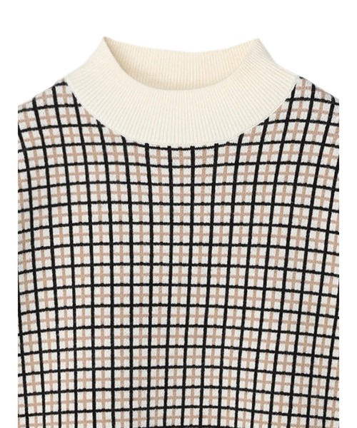 AMERICAN HOLIC（アメリカンホリック）の「モックネックジャガードニットプルオーバー（ニット/セーター・レディース・ブラック/アイボリー/チェック・L/M）」の19枚目の写真