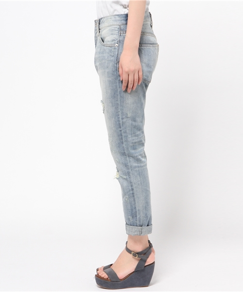 CIAOPANIC TYPY（チャオパニックティピー）の「クラッシュデニムパンツ（デニムパンツ・レディース・ネイビー/ブルー・LARGE/MEDIUM/SMALL）」の16枚目の写真