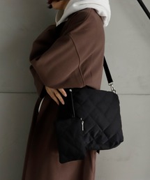 VitaFelice（ヴィータフェリーチェ）の「ポーチ付きキルティングナイロンショルダー（ショルダーバッグ）」