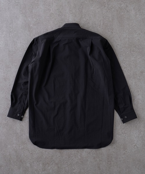 BRICK & SONS(ブリックアンドサンズ)の「リラックスバンドカラーシャツ<ブラック>(シャツ/ブラウス・メンズ・ブラック・XS/S/M/L/LL)」の12枚目の写真