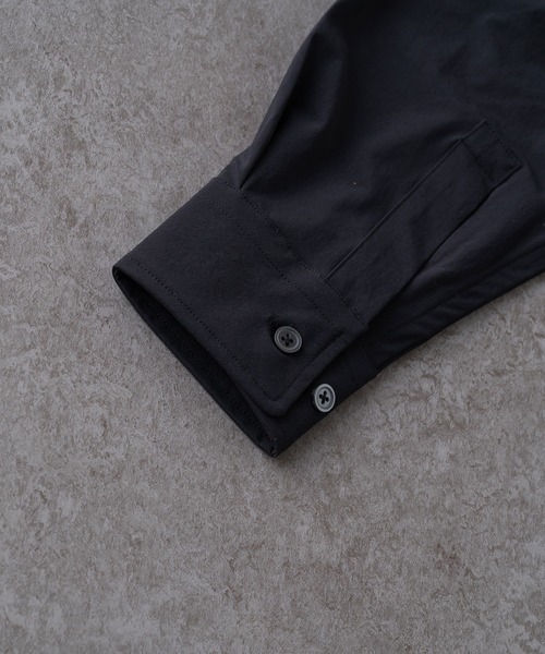 BRICK & SONS(ブリックアンドサンズ)の「リラックスバンドカラーシャツ<ブラック>(シャツ/ブラウス・メンズ・ブラック・XS/S/M/L/LL)」の13枚目の写真