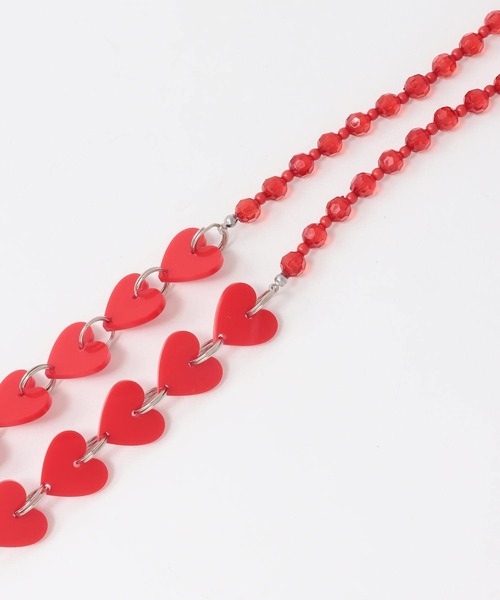 Three Four Time（ｽﾘｰﾌｫｰﾀｲﾑ）の「アクリルハートモバイルショルダー（スマホケース/カバー・レディース・ブラック/レッド・FREE）」の6枚目の写真