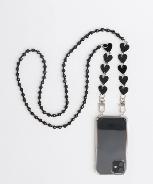 Three Four Time（ｽﾘｰﾌｫｰﾀｲﾑ）の「アクリルハートモバイルショルダー（スマホケース/カバー・レディース・ブラック/レッド・FREE）」の11枚目の写真