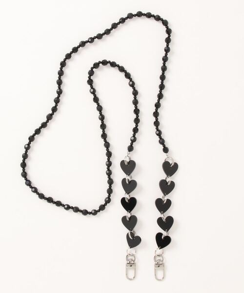 Three Four Time（ｽﾘｰﾌｫｰﾀｲﾑ）の「アクリルハートモバイルショルダー（スマホケース/カバー・レディース・ブラック/レッド・FREE）」の14枚目の写真