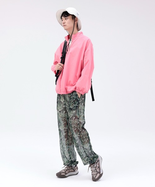 ARCH & LINE(アーチアンドライン)の「オーガニックコットン 長袖プルオーバーブルゾン OG RIP TRAINING BLOUSON(ブルゾン・レディース・ブルー/ピンク/ホワイト・1/3/2)」の5枚目の写真