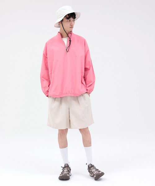 ARCH & LINE(アーチアンドライン)の「オーガニックコットン 長袖プルオーバーブルゾン OG RIP TRAINING BLOUSON(ブルゾン・レディース・ブルー/ピンク/ホワイト・1/3/2)」の9枚目の写真