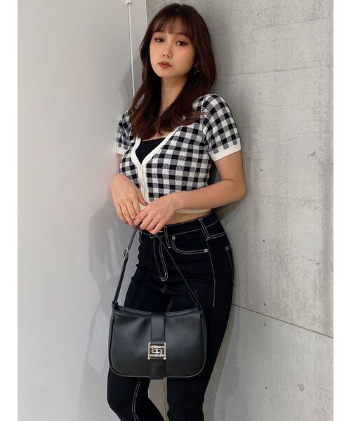 GYDA(ジェイダ)の「GGベルト付きハンドバッグ(ハンドバッグ・レディース・オフホワイト/ブラック・FREE)」の13枚目の写真