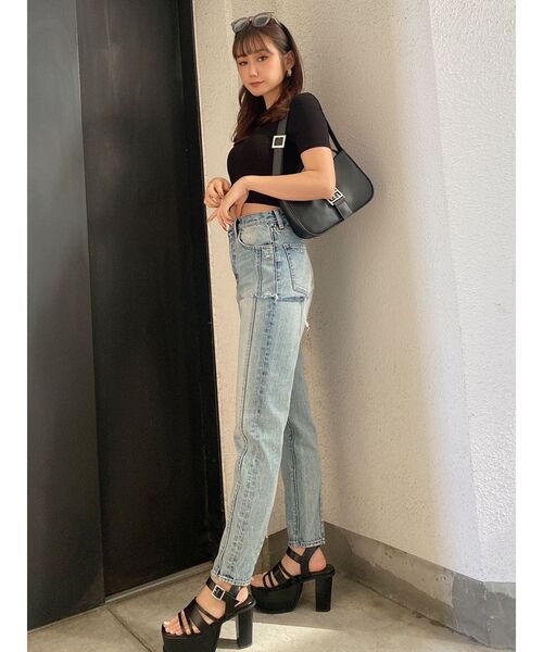 GYDA(ジェイダ)の「GGベルト付きハンドバッグ(ハンドバッグ・レディース・オフホワイト/ブラック・FREE)」の5枚目の写真