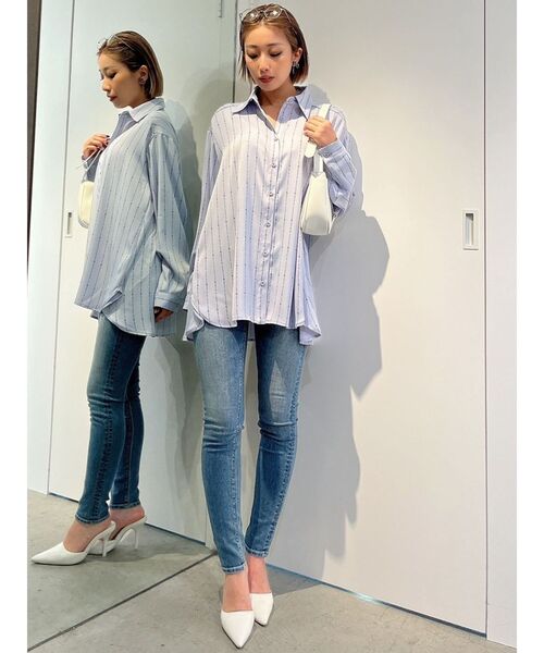 GYDA(ジェイダ)の「GGベルト付きハンドバッグ(ハンドバッグ・レディース・オフホワイト/ブラック・FREE)」の7枚目の写真