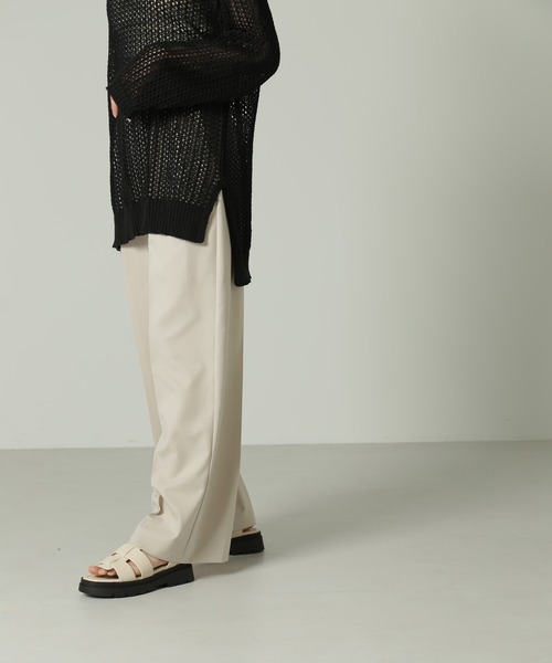 FREE'S MART（フリーズマート）の「ハイウエスト2タックセミワイドパンツ（その他パンツ・レディース・ベージュ/ブラック/ブルーグリーン・マルチサイズ）」の15枚目の写真