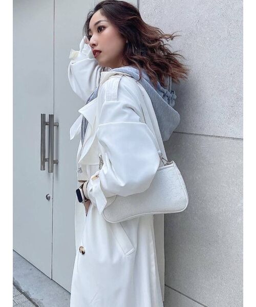 GYDA（ジェイダ）の「BASICショートPK（パーカー・レディース・グレー/オフホワイト/ブラック・FREE）」の9枚目の写真