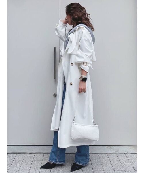 GYDA（ジェイダ）の「BASICショートPK（パーカー・レディース・グレー/オフホワイト/ブラック・FREE）」の10枚目の写真