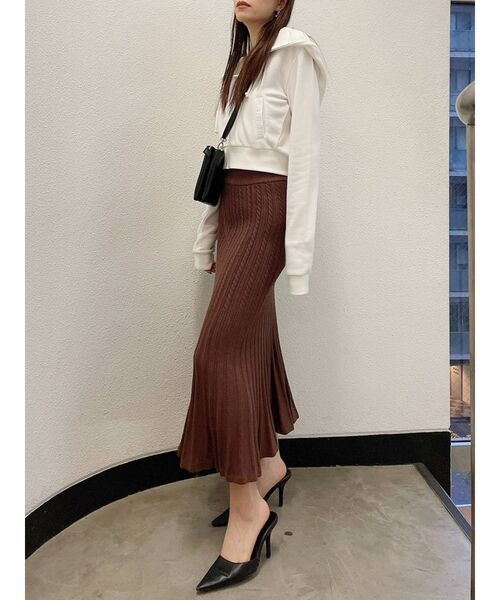 GYDA（ジェイダ）の「BASICショートPK（パーカー・レディース・グレー/オフホワイト/ブラック・FREE）」の14枚目の写真