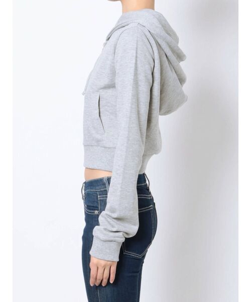 GYDA（ジェイダ）の「BASICショートPK（パーカー・レディース・グレー/オフホワイト/ブラック・FREE）」の22枚目の写真