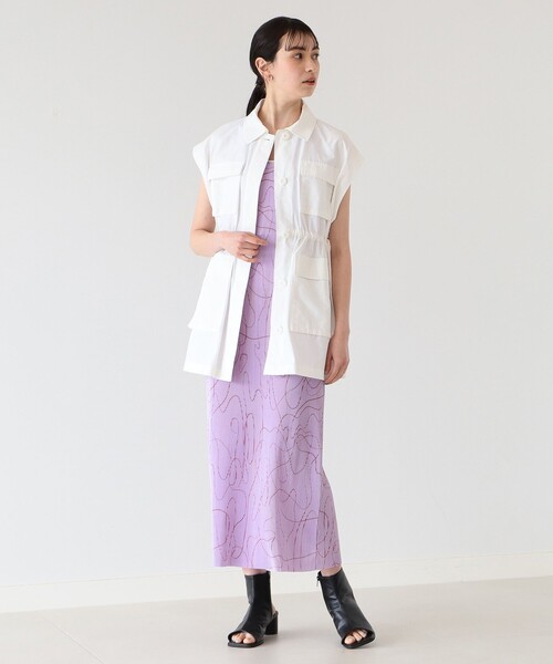 Ray BEAMS(レイビームス)の「Ray BEAMS / 4ポケット ミリタリー ベスト(ベスト・レディース・オリーブ/ホワイト・ONE SIZE)」の3枚目の写真