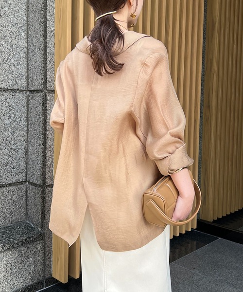 CAPRICIEUX LE'MAGE シアーシャツジャケット CAPRICIEUX LE'MAGE 半袖シアーシャツジャケット - メルカリ