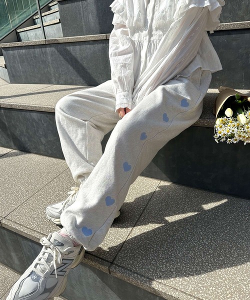 Americana スウェットパンツ　ブルーストーン　春夏　セットアップ Americana スウェットパンツ ブルーストーン 春夏 セットアップ