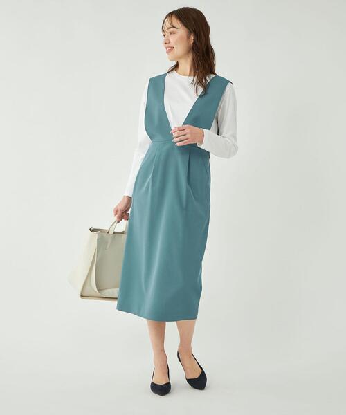 オリーブグリーン ジャンバースカート OLIVE des OLIVE（オリーブデオリーブ）の「マーメイド