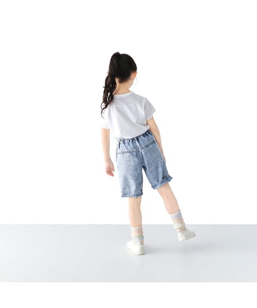 L.COPECK（エルコペック）の「ライトデニム切替ハーフ（デニムパンツ・キッズ・その他/ブルー・150cm/160cm）」の17枚目の写真